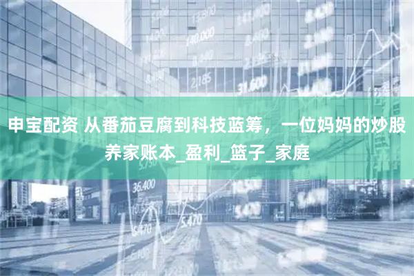 申宝配资 从番茄豆腐到科技蓝筹，一位妈妈的炒股养家账本_盈利_篮子_家庭