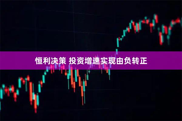 恒利决策 投资增速实现由负转正