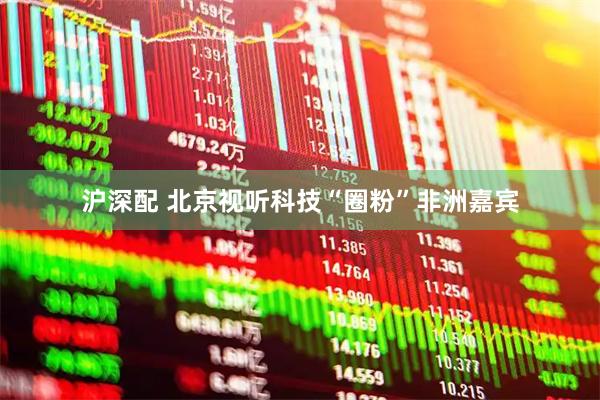 沪深配 北京视听科技“圈粉”非洲嘉宾
